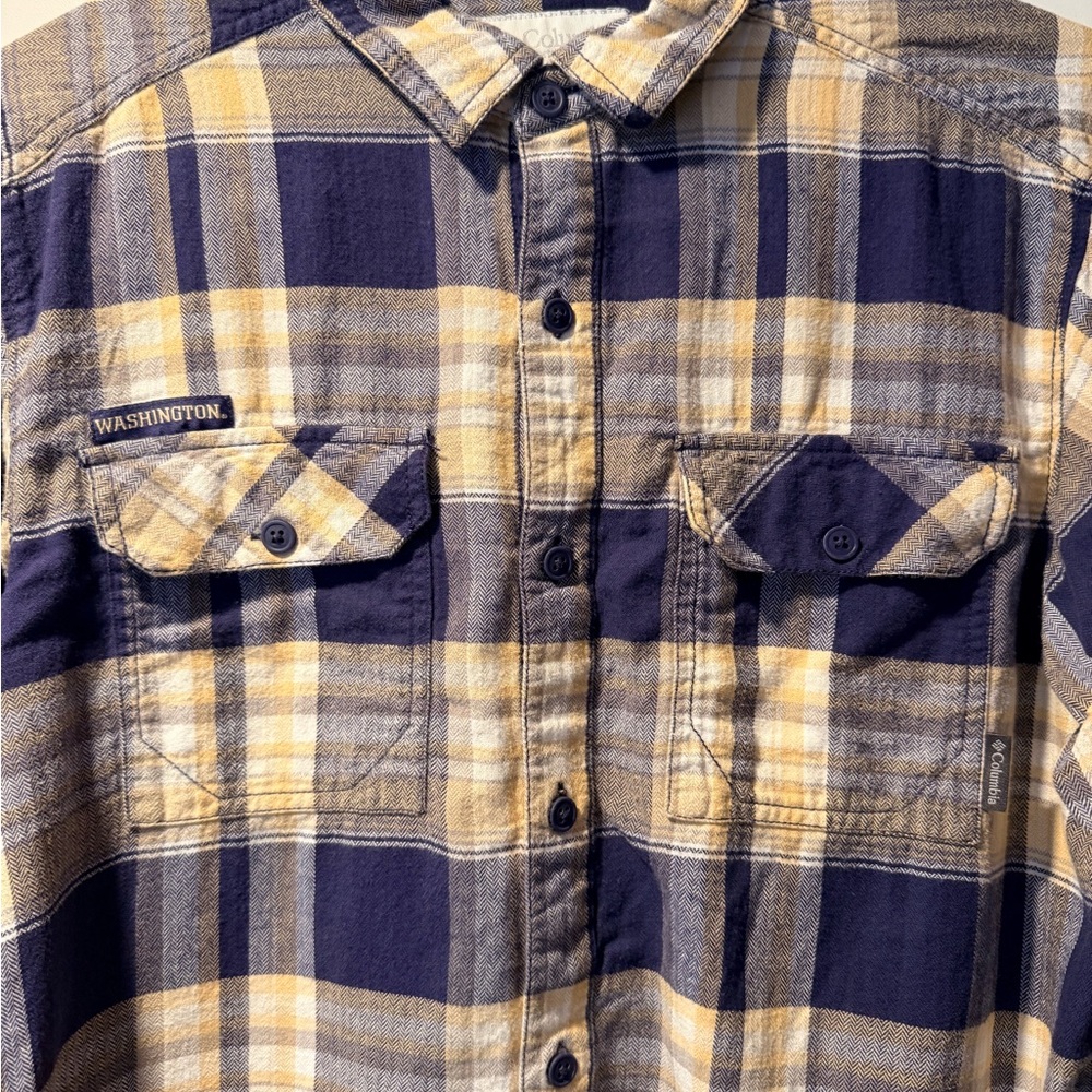 Columbia University of Washington flannel